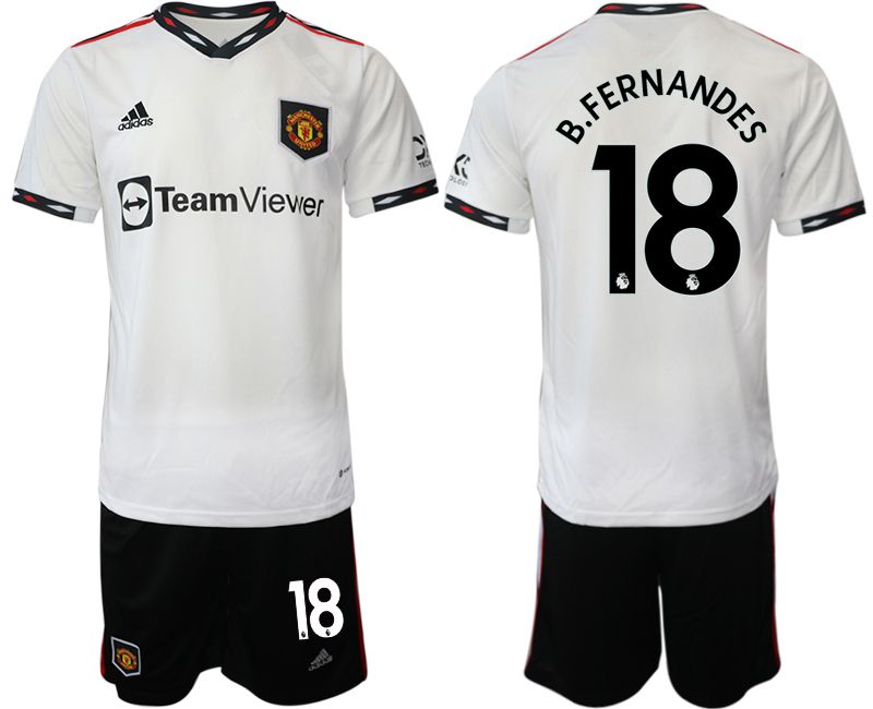 Men 2022-2023 Club Manchester United away white 18 Soccer Jersey